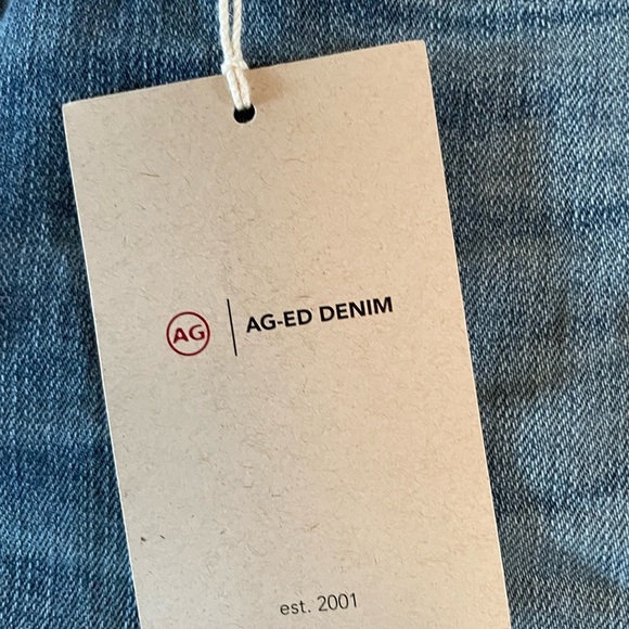 NWT AG Jeans Saige High-rise Straight Leg 26W/30L light blue - Picture 6 of 7